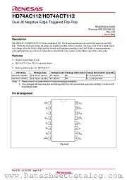 HD74AC112 datasheet pdf Renesas