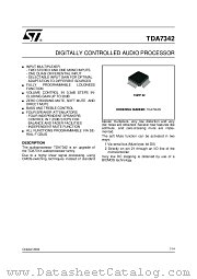 TDA7342NTR datasheet pdf ST Microelectronics