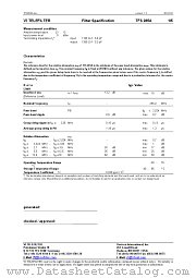 TFS285A datasheet pdf Vectron