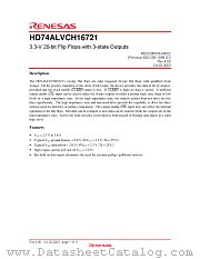 HD74ALVCH16721 datasheet pdf Renesas
