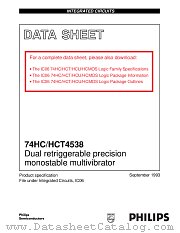74HC4538DB datasheet pdf Philips