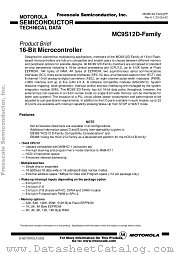 MC9S12D64 datasheet pdf Freescale (Motorola)