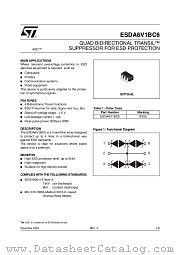 ESDA6V1B datasheet pdf ST Microelectronics