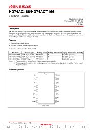 HD74ACT166 datasheet pdf Renesas