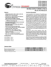 CY7C1418AV18-167BZXC datasheet pdf Cypress
