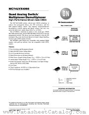 MC74LVX4066MEL datasheet pdf ON Semiconductor