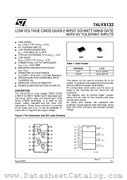 74LVX132 datasheet pdf ST Microelectronics