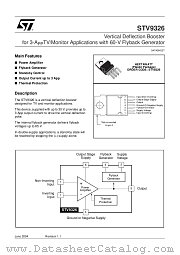 STV9326 datasheet pdf ST Microelectronics