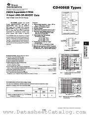 CD4086BNSR datasheet pdf Texas Instruments
