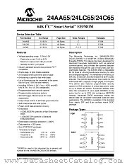 24LC65T/SM datasheet pdf Microchip