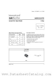 MBRS320 datasheet pdf International Rectifier