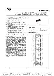 74LVX16244 datasheet pdf ST Microelectronics