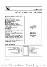 TEA2261 datasheet pdf ST Microelectronics