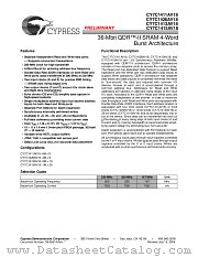 CY7C1411AV18-167BZXC datasheet pdf Cypress
