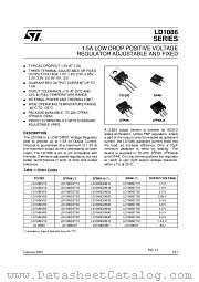 LD1086XX36 datasheet pdf ST Microelectronics