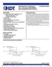 QS3VH16233PA8 datasheet pdf IDT