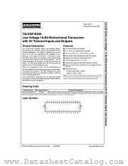 74LCXZ16245MTDX datasheet pdf Fairchild Semiconductor