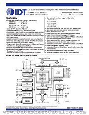 IDT72T72105L4-4BB datasheet pdf IDT