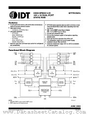 IDT70V26S25J8 datasheet pdf IDT
