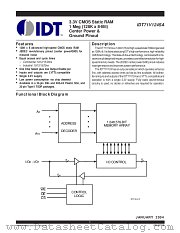IDT71V124SA10PHGI datasheet pdf IDT