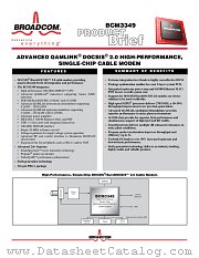 BCM3349 datasheet pdf Broadcom
