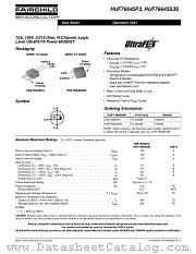 HUF76645S3S_NL datasheet pdf Fairchild Semiconductor