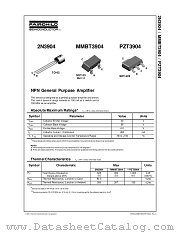 2N3904_J61Z datasheet pdf Fairchild Semiconductor