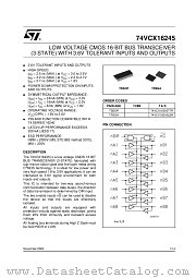 74VCX16245 datasheet pdf ST Microelectronics