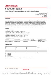 HD74LVC16373A datasheet pdf Renesas