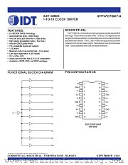 IDT74FCT3807AQI datasheet pdf IDT