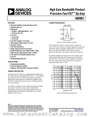 AD8067ART-R2 datasheet pdf Analog Devices