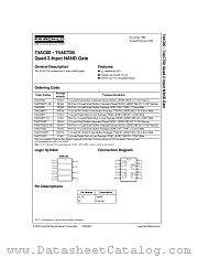 74AC00SJX datasheet pdf Fairchild Semiconductor