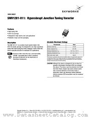SMV1281-011 datasheet pdf Skyworks Solutions