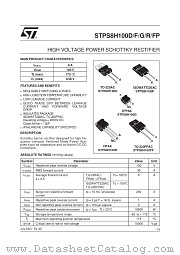 STPS8H100 datasheet pdf ST Microelectronics