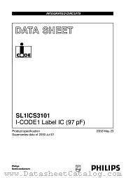 SL1ICS3101W/N4D datasheet pdf Philips