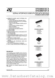 ETC5067N/C datasheet pdf ST Microelectronics