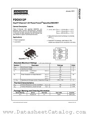 FDC6312P_NL datasheet pdf Fairchild Semiconductor