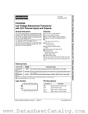74VCX245MTC datasheet pdf Fairchild Semiconductor