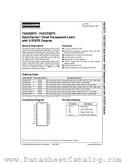 74ACTQ373QSCX datasheet pdf Fairchild Semiconductor