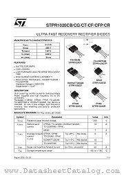 STPR1020C datasheet pdf ST Microelectronics