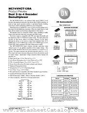 MC74VHCT139A datasheet pdf ON Semiconductor