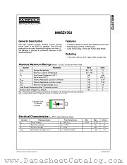 MMSZ4702 datasheet pdf Fairchild Semiconductor