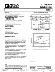 AD8324ACP-EVAL datasheet pdf Analog Devices