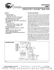 CY62157DV30L-55BVE datasheet pdf Cypress