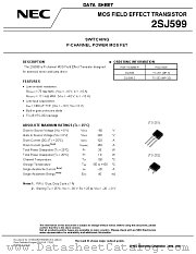 2SJ599 datasheet pdf NEC