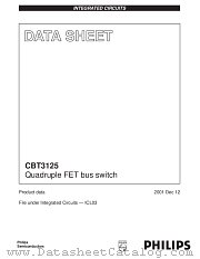 CBT3125PW datasheet pdf Philips