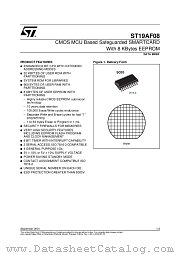 ST19AF08 datasheet pdf ST Microelectronics