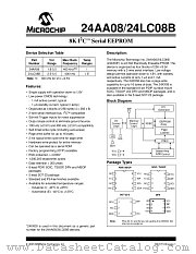 24LC08B-E/P datasheet pdf Microchip