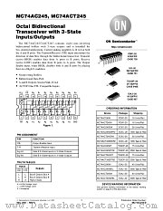 MC74AC245DWR2 datasheet pdf ON Semiconductor