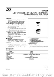 ST72611F1M1/GEN datasheet pdf ST Microelectronics